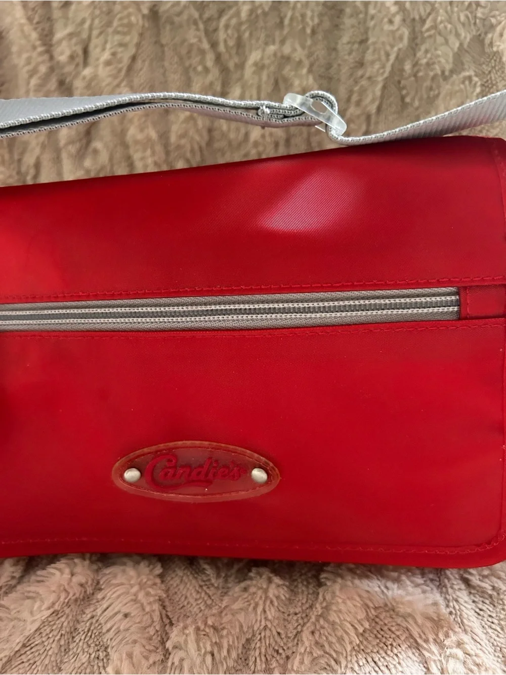 Candie’s Y2K Mini Red Satchel Shoulder Bag Purse